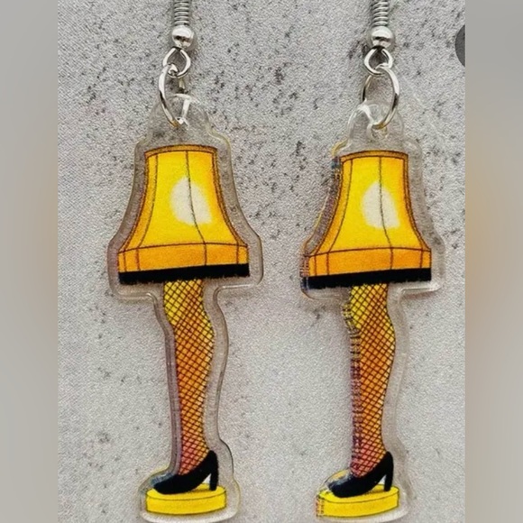A CHRISTMAS STORY Leg Lamp Earrings - Picture 4 of 4